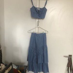 Maryam Nassir Zadeh 2 pieces skirt set